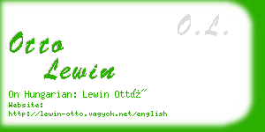 otto lewin business card